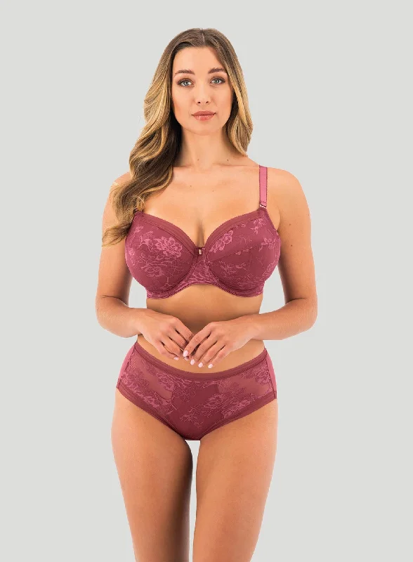 Fantasie: Fusion Lace Full Cup Side Support Bra Rosewood