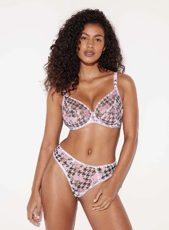 Freya: Rose Blossom Underwired Plunge Bra Multi