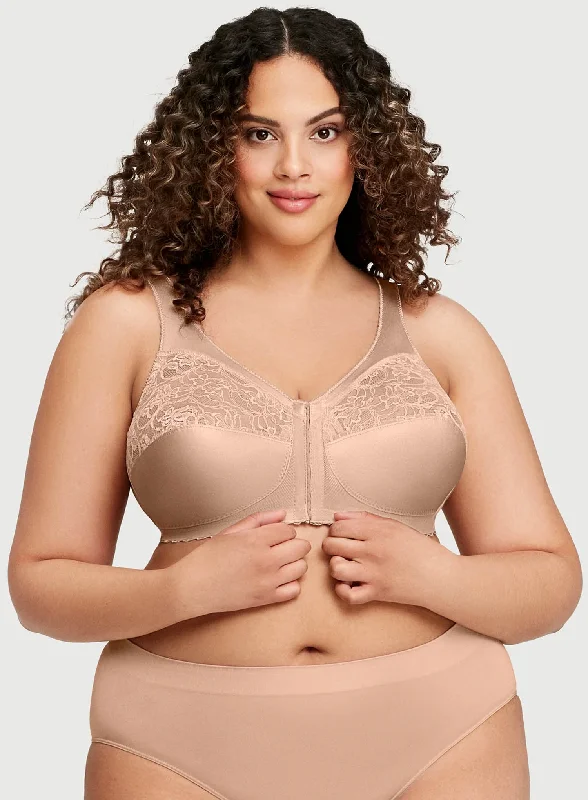 minimizer underwire bras for more controlGlamorise: Magic Lift Front Opening Bra Blush