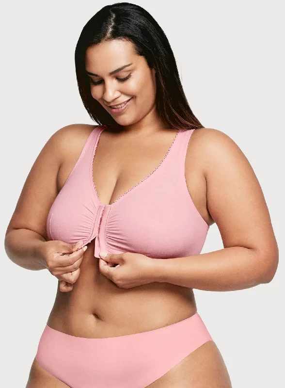 full cup bras for complete coverageGlamorise: Off Duty Front Close T Back Comfort Sleep Bra Pink Blush full cup bras for complete coverageGlamorise: Off Duty Front Close T Back Comfort Sleep Bra Pink Blush