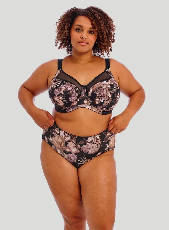 supportive sports bras for runningGoddess: Kayla Banded Underwired Bra Dark Tropical