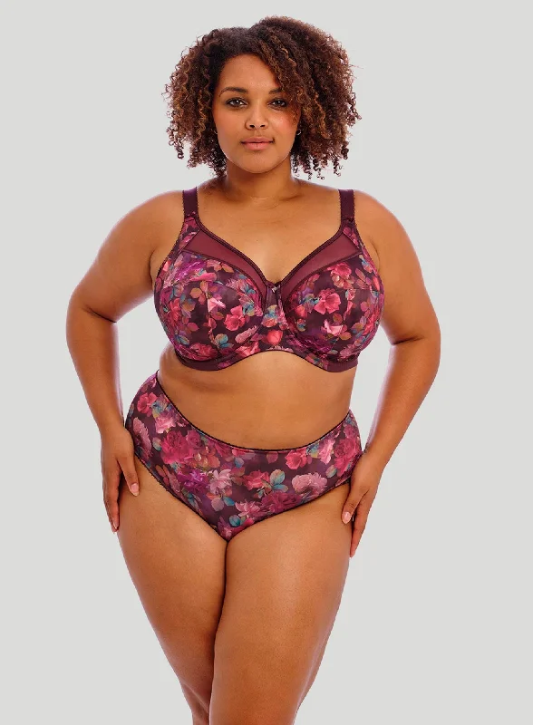 plunge t - shirt bras for a sleek appearanceGoddess: Kayla Banded Underwired Bra Plum Rose