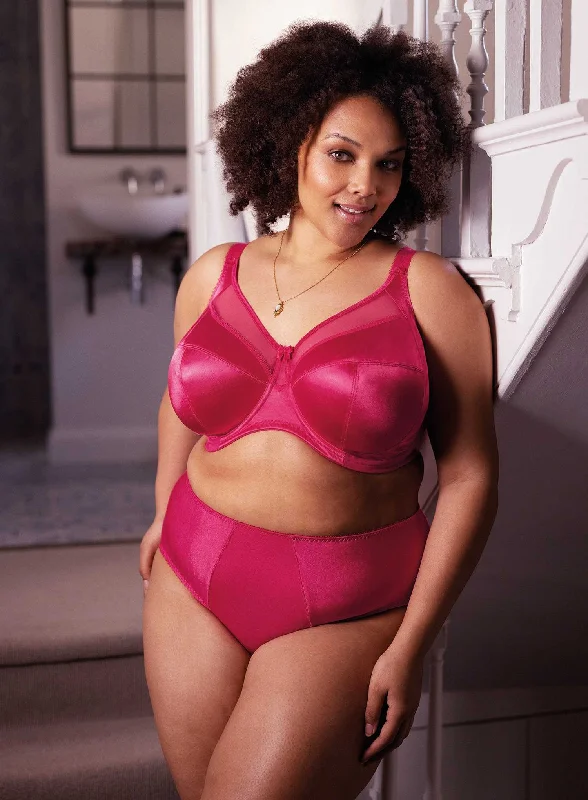 Goddess: Keira Banded Bra Hot Pink