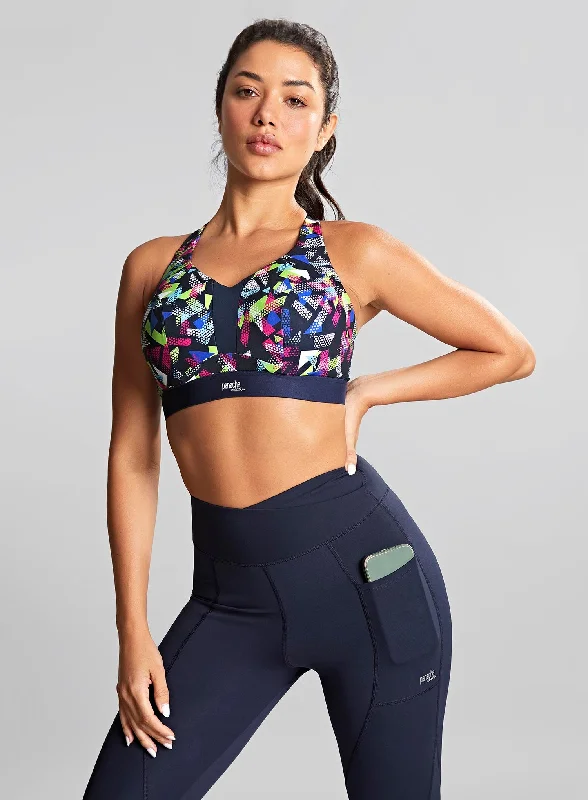 sexy lace push up bras for special occasionsPanache Sport: Endurance Non Padded Wired Sports Bra Graphic Print