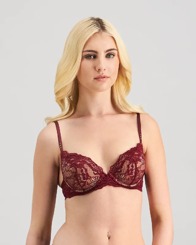 lace balconette bras for a luxurious feelMy Fit Lace Push Up Bra