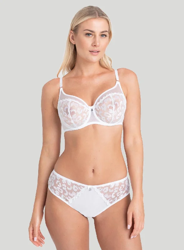 Samanta Lingerie: Zora Soft High Apex Bra White