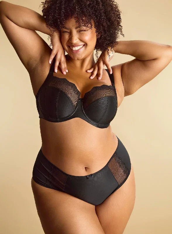 full cup padded bras for enhanced shapeSculptresse: Esme Balconette Bra Black Animal