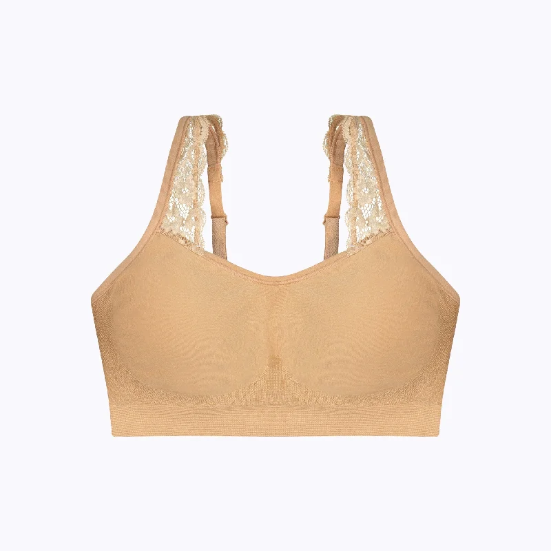 seamless sports bras for minimal chafingThe Adjustable Comfort Bra (Lace Straps)