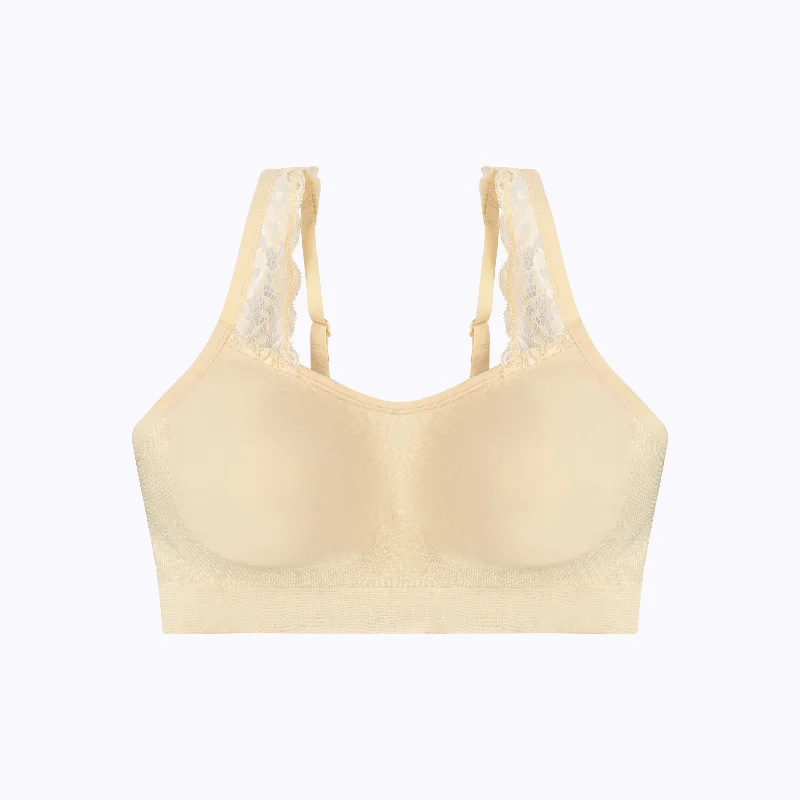 bralette with underwire for added supportThe Adjustable Comfort Bra (Lace Straps)