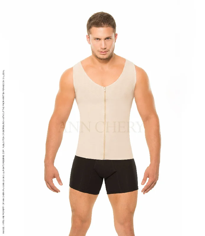 Shaper with a silicone grip to prevent slipping2034 Chaleco Ann Chery Fajas Lipo Hombre Men Shaper Vest Shaper with a silicone grip to prevent slipping2034 Chaleco Ann Chery Fajas Lipo Hombre Men Shaper Vest