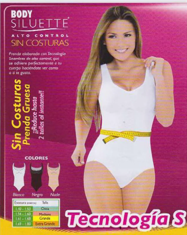 Shaper with a hook - and - eye closure for easy on - off2033 Body Corte Frances Con Top Shaper with a hook - and - eye closure for easy on - off2033 Body Corte Frances Con Top