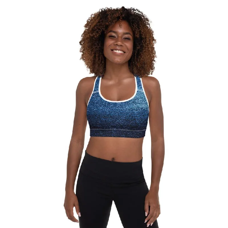 Azure Padded Sports Bra