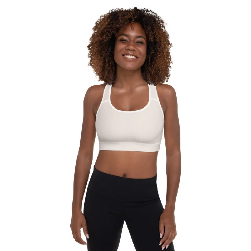 Coco Cream Padded Sports Bra