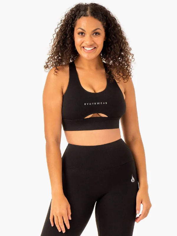sports bras for high impact workoutsFocus Contour Sports Bra - Black
