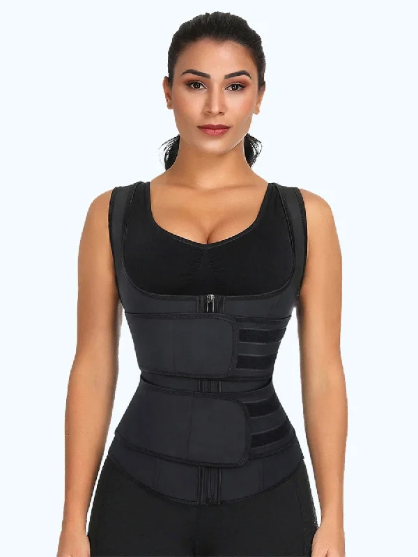 Shaper with a silicone grip to prevent slipping​5065 Latex Vest with Double Belt