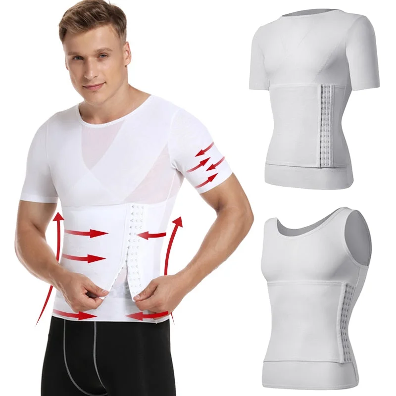 Men Body Shaper Compression Shirts