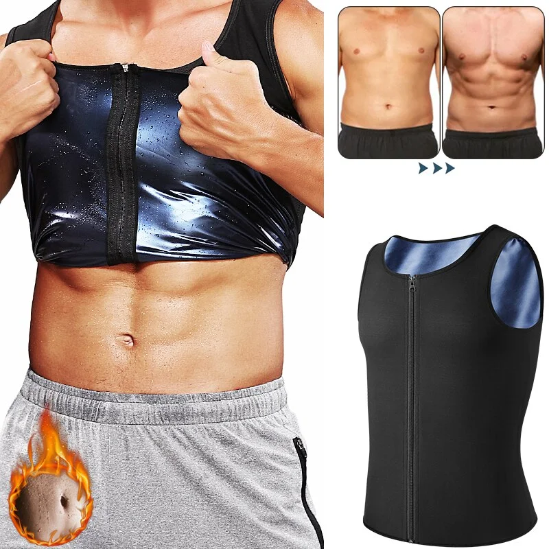 Men Body Shaper Sauna Vest