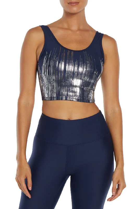 full cup nursing bras for better milk flowMarley Long Sports Bra - Naval Academy