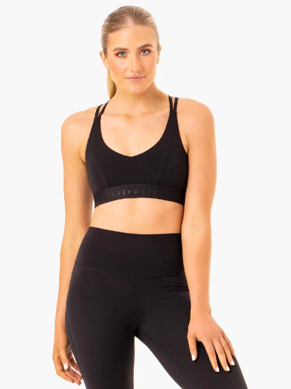 plunge push up bras for a bold lookNKD Align Sports Bra - Black