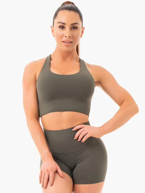 strapless bras for backless dressesNKD Sports Bra - Khaki