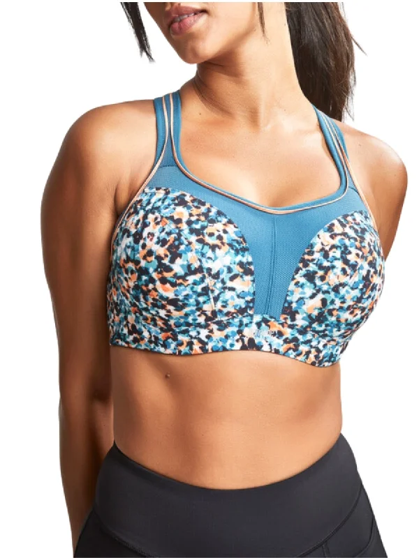 Wired Racerback Sports Bra - Animal Abstract