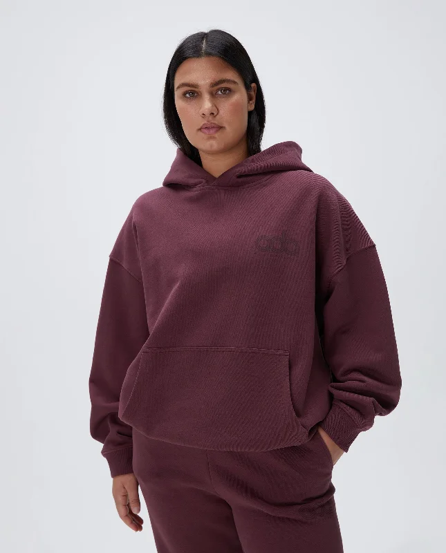 supportive sports bras for runningPerformance Oversized Hoodie - Burgundy