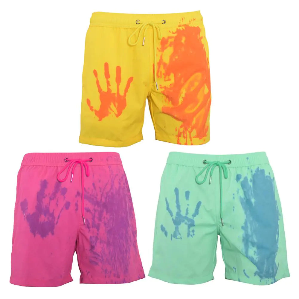 Shaper with a moisture - wicking feature​Quick Dry Color Changing Beach Shorts