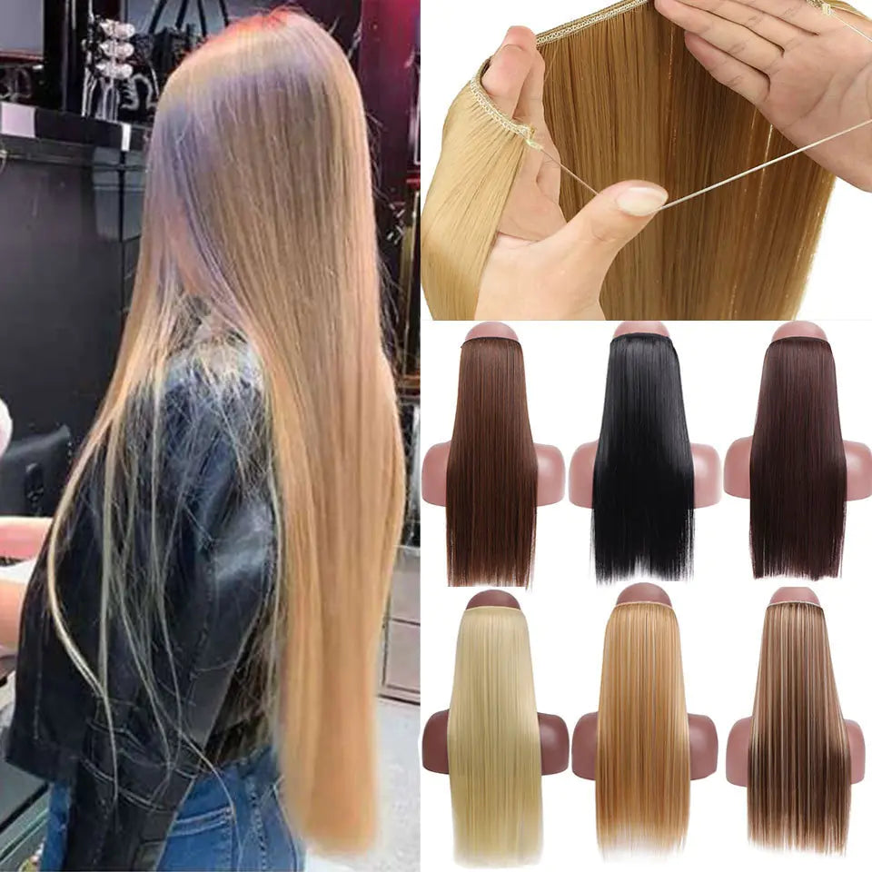 Shaper with a removable padding for customization​Synthetic No Clip Artificial Hair