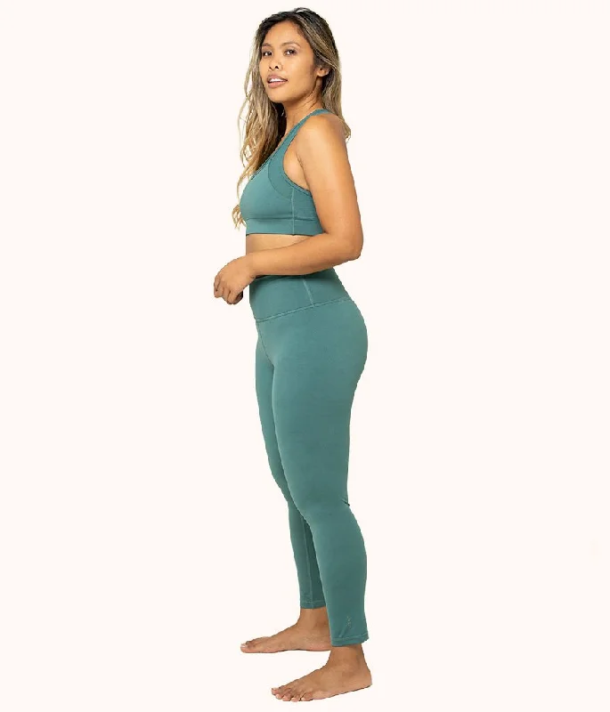 plunge t - shirt bras for a sleek appearanceThe Active Legging: Harbor Green