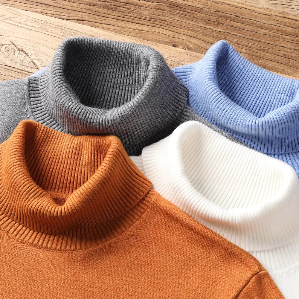 Shaper with a ribbed texture for better grip​Turtleneck Sweater For Men