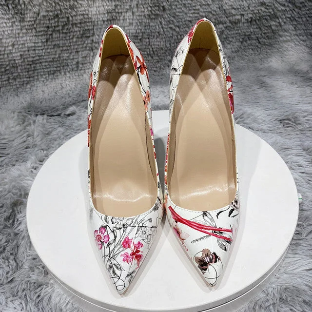 Floral 8cm Heel