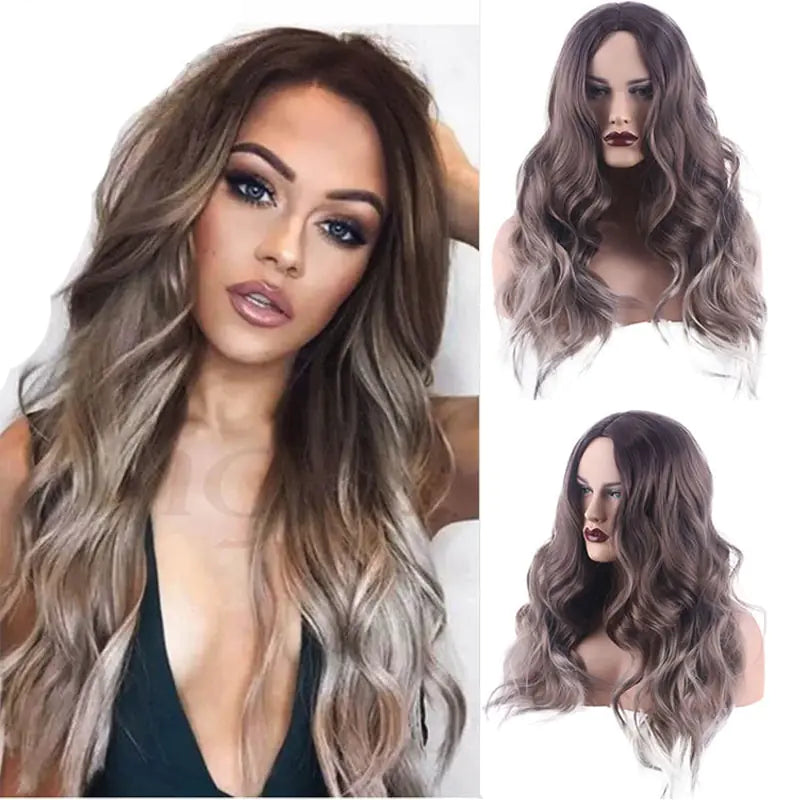 Shaper with adjustable straps for a customized fit​Wavy Middle Part Wigs
