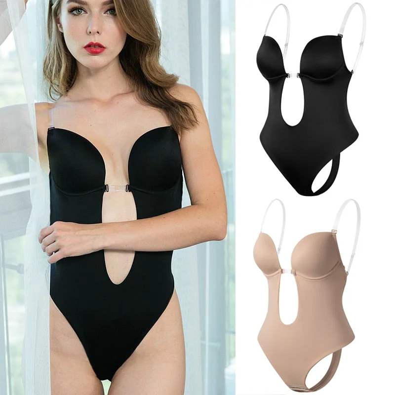 Women Backless Bodysuit Shapewear