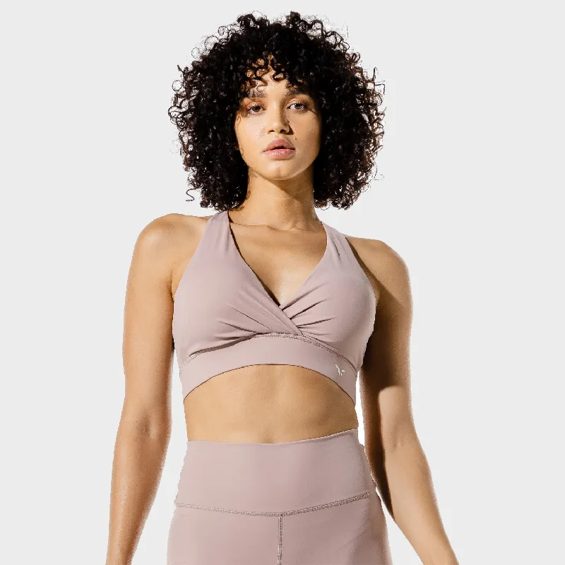 plunge wireless bras for a natural lookWomen's Fitness - Wrap Sports Bra - Bark