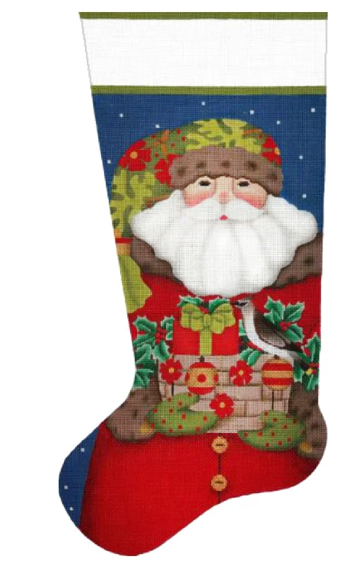 opaque women tights in black for a classic style2228 Forest Santa with Bird Sock