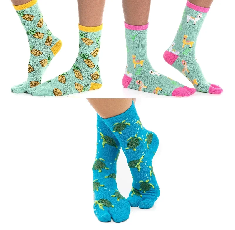 Women's sheer stockings with a fishnet patternV-Toe Socks, Inc V-Toe Adult Flip Flop Socks Pineapple, Llama Green, Turtle (3 Pairs) Women's sheer stockings with a fishnet patternV-Toe Socks, Inc V-Toe Adult Flip Flop Socks Pineapple, Llama Green, Turtle (3 Pairs)