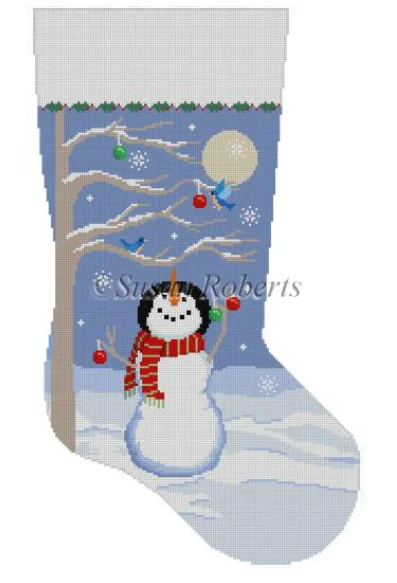 3207 Moonlit Snowman Stocking