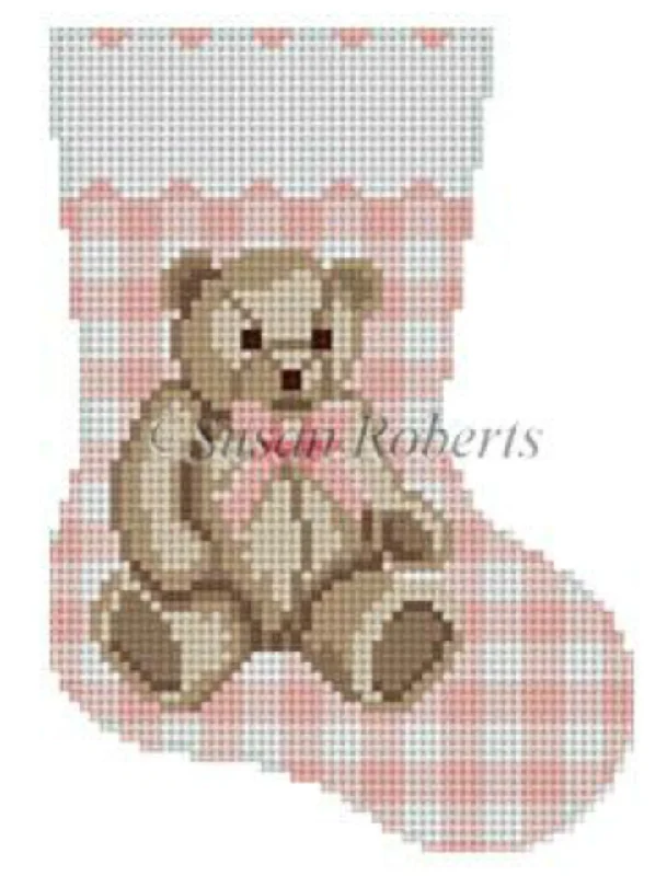 opaque women tights in black for a classic style5422 Gingham Teddy Bear Mini Stocking - Pink opaque women tights in black for a classic style5422 Gingham Teddy Bear Mini Stocking - Pink