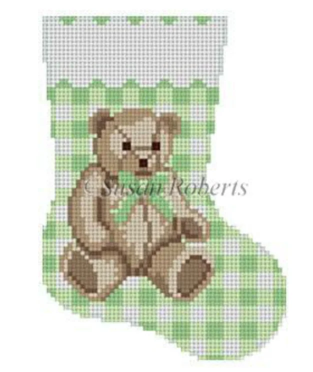 women tights for a beach - side evening with a long dress5423 Gingham Teddy Bear Mini Stocking - Green women tights for a beach - side evening with a long dress5423 Gingham Teddy Bear Mini Stocking - Green