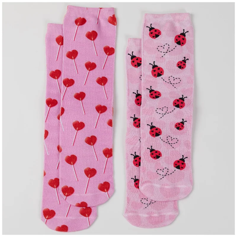 Red stockings for a bold and passionate statementLiving Royal® Loved Always Crew Socks