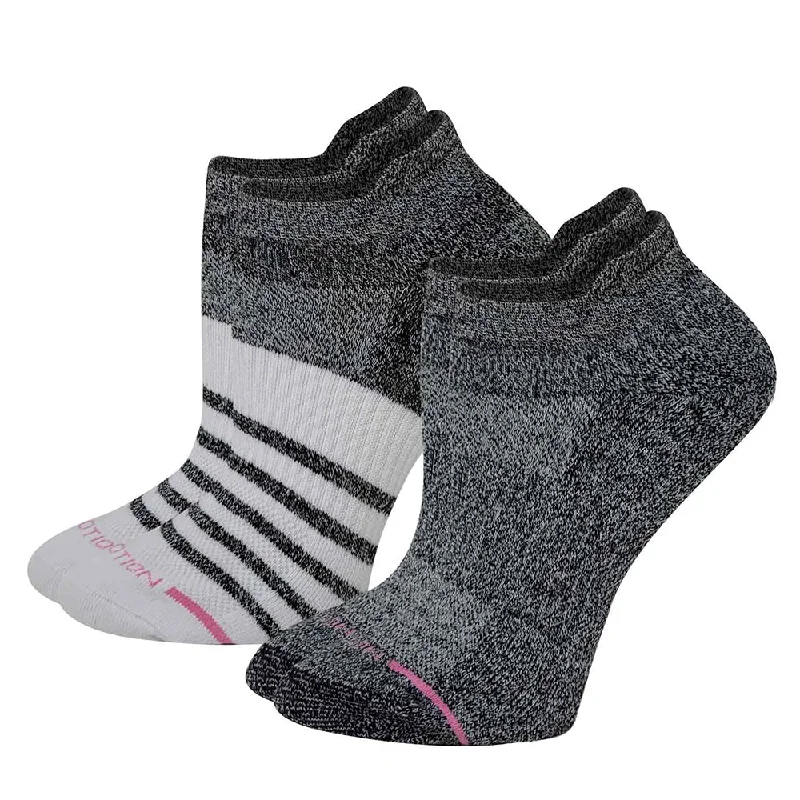 Gold - toned stockings for a glamorous touchAnkle Compression Socks | Dr Motion Socks | Contrast Stripes (2 Pack)