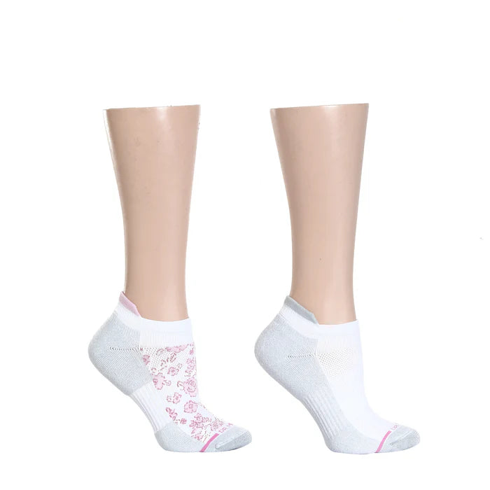 Sports stockings for athletic activitiesAnkle Compression Socks | Dr Motion Socks | Rose White (2 Pack) Sports stockings for athletic activitiesAnkle Compression Socks | Dr Motion Socks | Rose White (2 Pack)