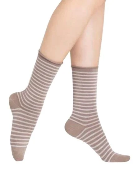 Bleuforet Women's Merino Wool Blend Roll Top Socks