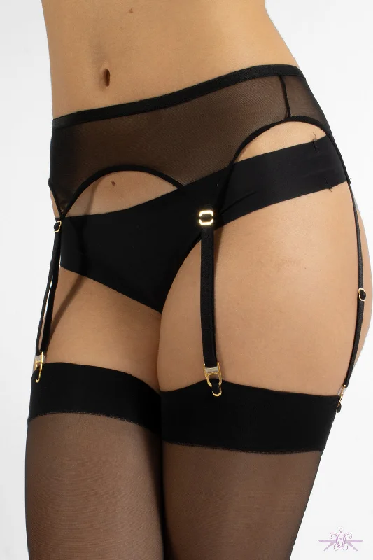 Cette Lulu Black Suspender Belt