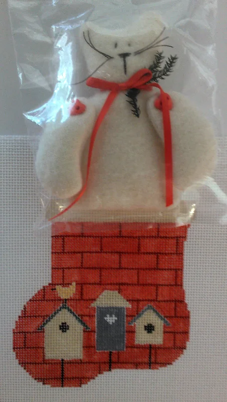 CM218 Birdhouses Mini Sock with Kitty Cat Insert