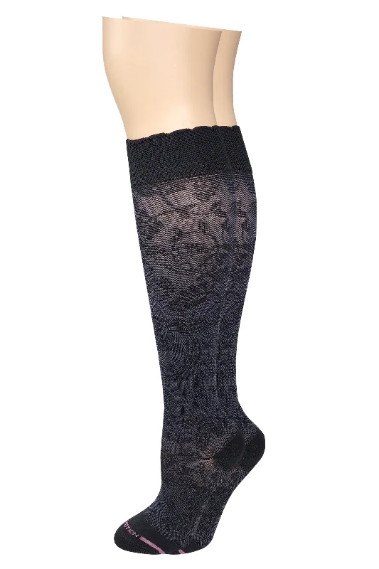 Knee High Compression Socks | Grape Vine Texture | Women's (1 Pair)