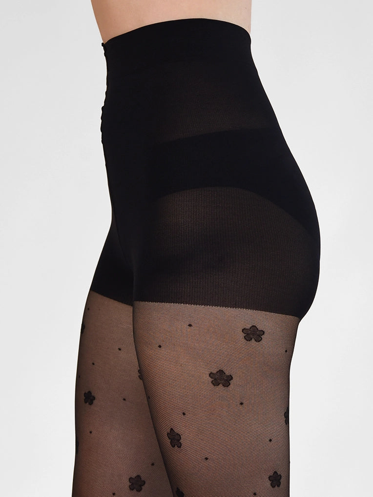 women tights for a photo - shoot to enhance the lookDaisy & Dot Pattern Tights