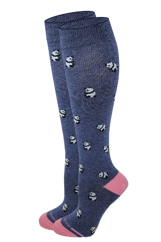 Moisture - wicking stockings for keeping feet dryKnee High Compression Socks | Panda Design | Women's (1 Pair)