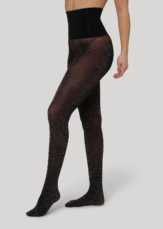 JENNY SHIMMER - HIGH WAIST BAND - Black