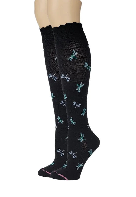 Knee High Compression Socks | Dr. Motion Dragonfly | Women (1 Pair)